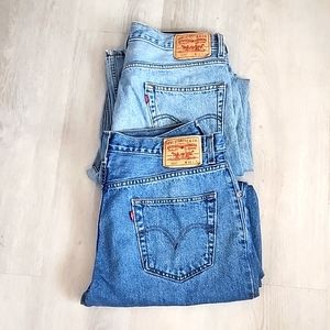 Levi 550 blue jeans
